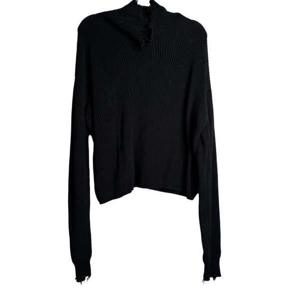 Pistola Revolve Brandy Turtleneck in Jet Black Cotton M - Picture 2 of 9
